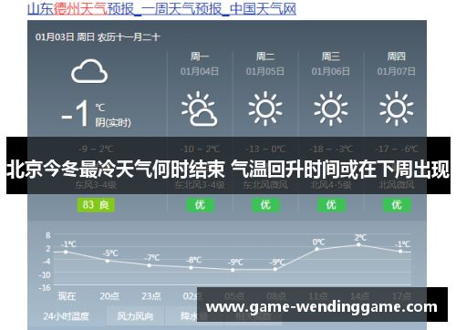 北京今冬最冷天气何时结束 气温回升时间或在下周出现
